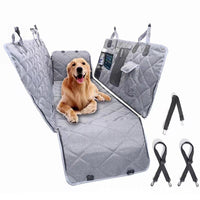 HKM-686547 Pet Car Cushion with Anti-Dirty Mat for Dogs - Black and Gray Options Available