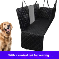 HKM-686547 Pet Car Cushion with Anti-Dirty Mat for Dogs - Black and Gray Options Available