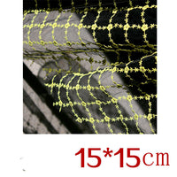 HKM-686611 Mesh Hanfu Embroidery Fabric for DIY Projects - 135cm Width, Multiple Length Options Available