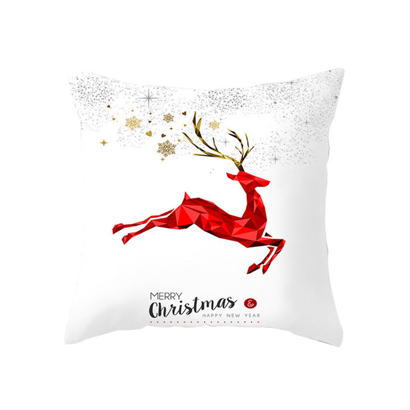 HKM-686739 Christmas-Themed Cushion Pillowcase in Various Colors and Patterns - 45x45cm Polyester
