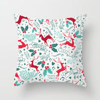 HKM-686739 Christmas-Themed Cushion Pillowcase in Various Colors and Patterns - 45x45cm Polyester
