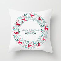 HKM-686739 Christmas-Themed Cushion Pillowcase in Various Colors and Patterns - 45x45cm Polyester