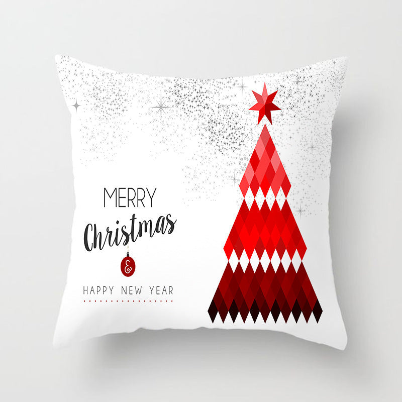HKM-686739 Christmas-Themed Cushion Pillowcase in Various Colors and Patterns - 45x45cm Polyester