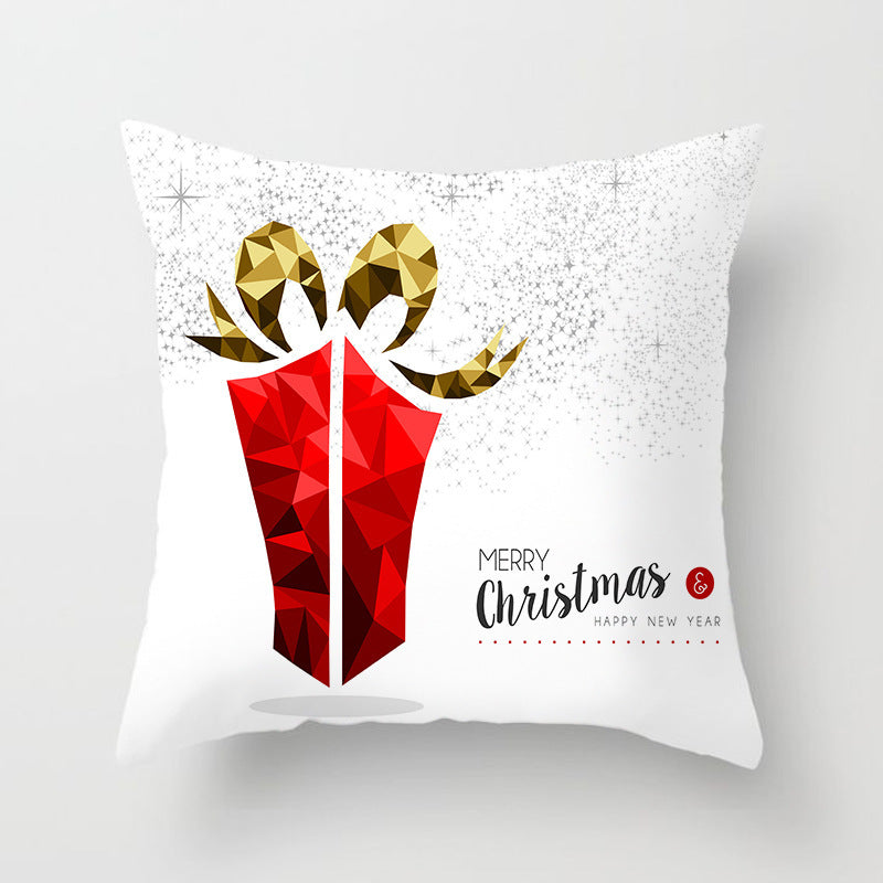 HKM-686739 Christmas-Themed Cushion Pillowcase in Various Colors and Patterns - 45x45cm Polyester