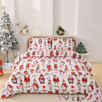 HKM-686931 European Style Red Down Quilt Cover Set with Pillowcases - Multiple Sizes Available