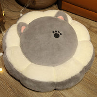 HKM-686995 Plush Round Cushion for Office, Bedroom, Living Room – Multiple Adorable Designs