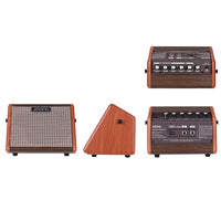 HKM-686995 Portable Bluetooth Acoustic Guitar Charging Speaker – 2.1 Channel, Built-in Lithium Battery, Wooden Shell, 5 Hours Playtime