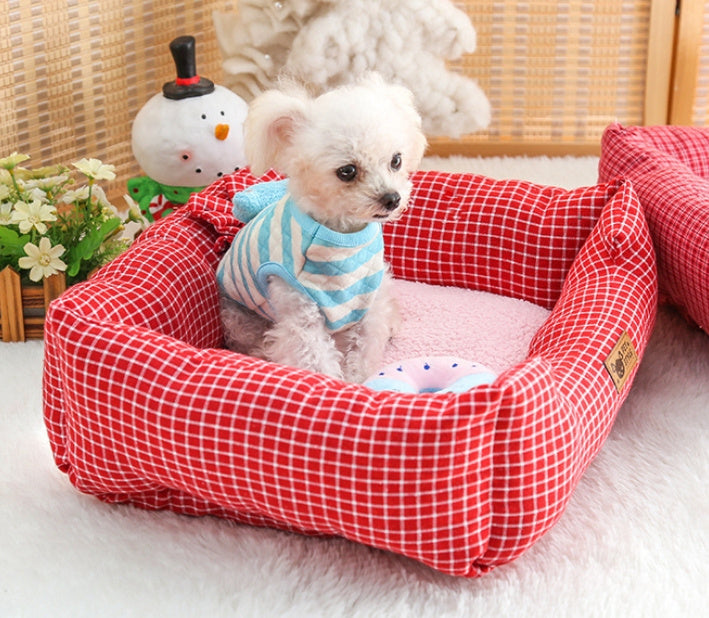 HKM-687059 Cozy Cotton Pet Nest for Dogs – Various Designs and Sizes for Year-Round Comfort