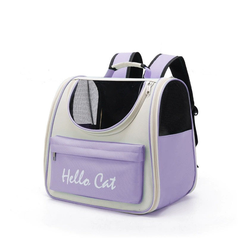 HKM-687123 Breathable Portable Pet Travel Bag with Large Space in Solid Color