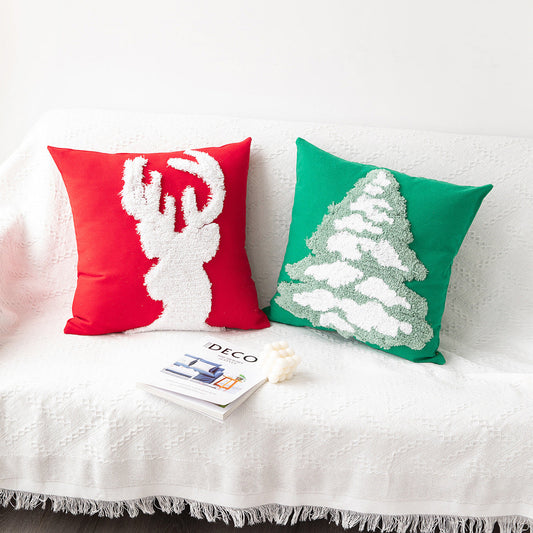 HKM-687251 Christmas-Themed Decorative Pillow Covers in Various Festive Designs and Colors, 45x45cm