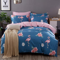 HKM-687251 Four-Piece Cotton Bedding Set - Duvet Cover, Bed Sheet, Pillowcases in Various Sizes
