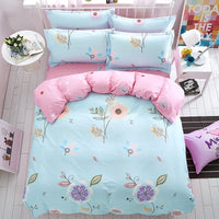 HKM-687251 Four-Piece Cotton Bedding Set - Duvet Cover, Bed Sheet, Pillowcases in Various Sizes