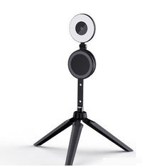 HKM-687507 Folding LED Mobile Phone Fill Light with Magnetic Suction and Tripod, Three Color Temperatures, Wireless Design