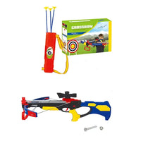HKM-687571 Crossbow Shooting Game Toy for Kids - Outdoor Archery Practice Set with Plastic Bow and Arrows