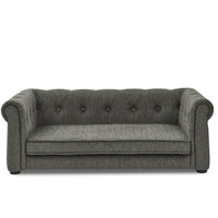HKM-687571 Elevated Dark Grey Pet Sofa Bed for Medium and Large Dogs – Comfortable and Stylish Design