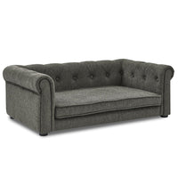 HKM-687571 Elevated Dark Grey Pet Sofa Bed for Medium and Large Dogs – Comfortable and Stylish Design