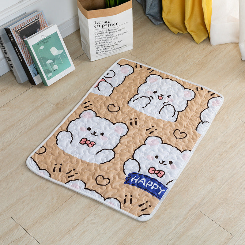 HKM-687891 Cotton Non-Slip Dog Mat in Various Fun Designs and Sizes
