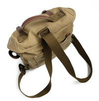 HKM-687955 Casual Brown Canvas SLR Camera Shoulder Bag