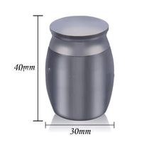 HKM-687955 Pet Sealed Metal Urn for Cats and Dogs - Available in Black, Silver, Gold, Rose Gold, and Blue