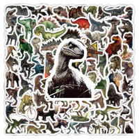 HKM-688019 Cute Waterproof Dinosaur Sticker Set – 100 PVC Adhesive Stickers (2-8cm)