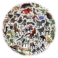 HKM-688019 Cute Waterproof Dinosaur Sticker Set – 100 PVC Adhesive Stickers (2-8cm)