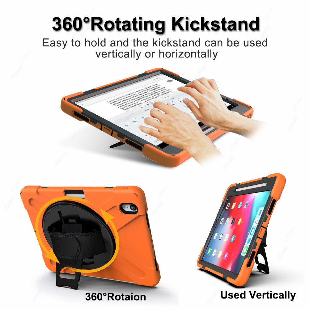 HKM-688019 Rotating Tablet PC Case with Hand Strap for iPad Pro 11 Inch - Available in Multiple Colors