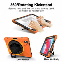HKM-688019 Rotating Tablet PC Case with Hand Strap for iPad Pro 11 Inch - Available in Multiple Colors
