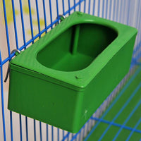 HKM-688019 Splash-Proof Hanging Bird Food Container - Durable Plastic, Compact Size