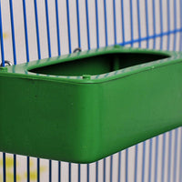HKM-688019 Splash-Proof Hanging Bird Food Container - Durable Plastic, Compact Size