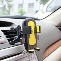 HKM-688147 Universal Car Air Outlet Phone Holder with Auto-Locking Feature and Adjustable Mounting Options