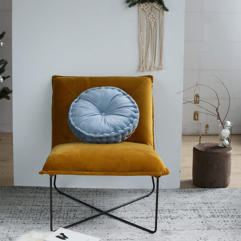 HKM-688147 Velvet Sofa Cushion - Thickened Pillow in Advanced Gray, Dark Green & Gray Blue, 45x45cm