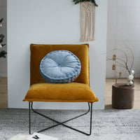 HKM-688147 Velvet Sofa Cushion - Thickened Pillow in Advanced Gray, Dark Green & Gray Blue, 45x45cm