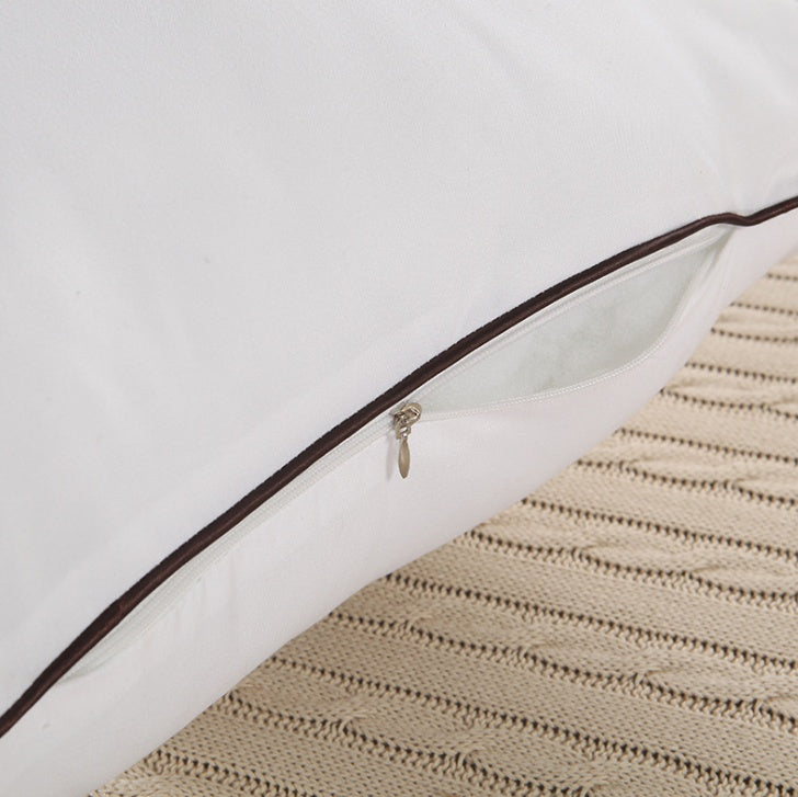 HKM-688211 Feather Velvet Pillow in Various Sizes with Soft Chemical Fiber & Down Feather Fill