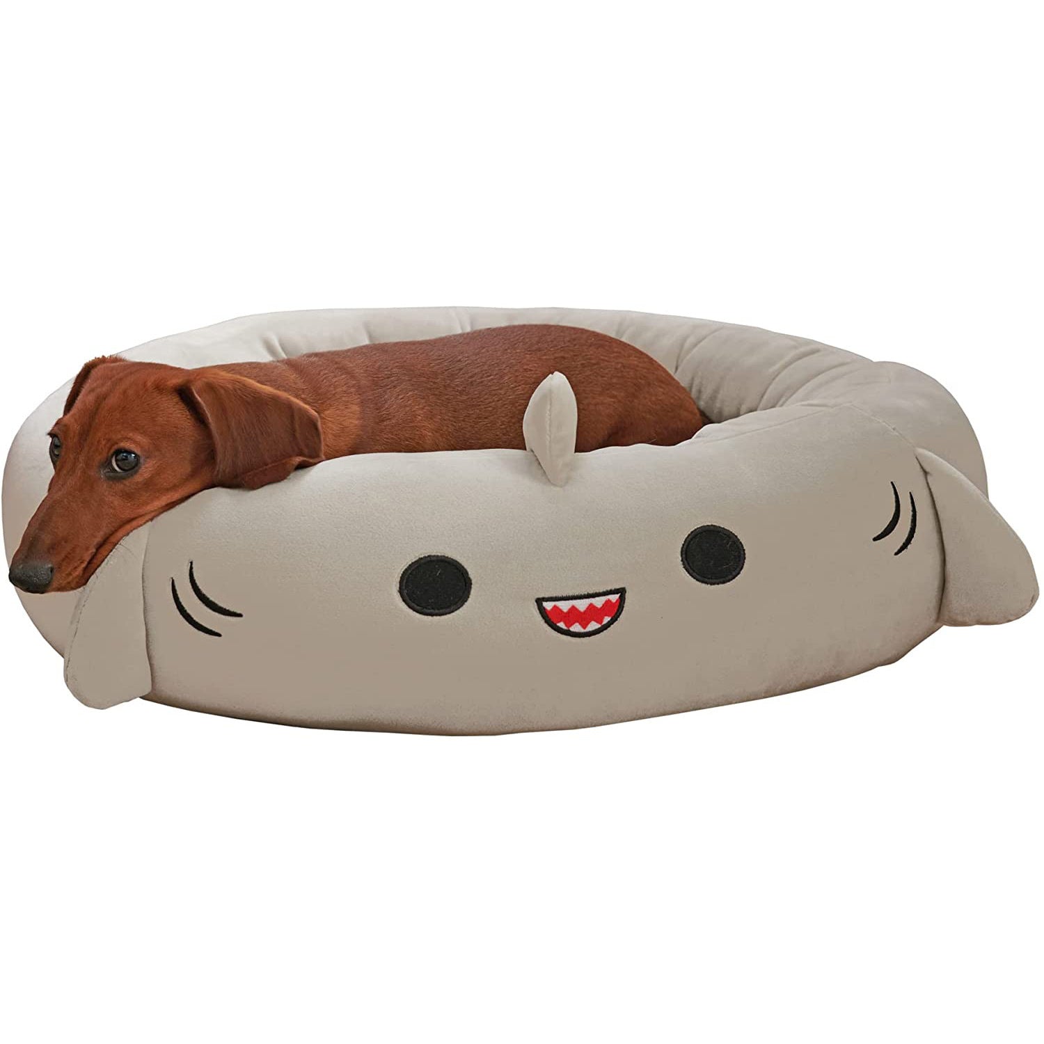 HKM-688211 Super Soft Light Gray Plush Bed Pet Pad for Dogs - 50cm, 60cm, 76cm Sizes Available