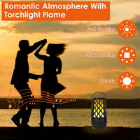 HKM-688275 4 in 1 Outdoor Wireless Speaker with LED Flame Light, IPX5 Waterproof, 2000mAh Battery, Sync with Up to 100 Speakers