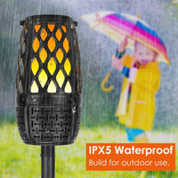 HKM-688275 4 in 1 Outdoor Wireless Speaker with LED Flame Light, IPX5 Waterproof, 2000mAh Battery, Sync with Up to 100 Speakers