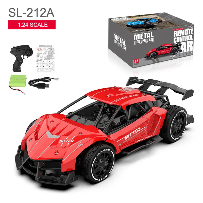 HKM-688339 1/24 Scale Remote Control Drift Car – 2.4G Electric Stunt Vehicle for Indoor and Outdoor Use, Ages 5 and Up