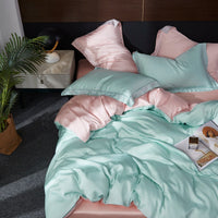 HKM-688403 Double-Sided Tencel Four-Piece Bedding Set for 1.5M-2.0M Beds in Modern Design