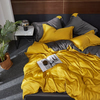 HKM-688403 Double-Sided Tencel Four-Piece Bedding Set for 1.5M-2.0M Beds in Modern Design