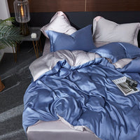 HKM-688403 Double-Sided Tencel Four-Piece Bedding Set for 1.5M-2.0M Beds in Modern Design