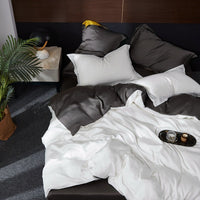 HKM-688403 Double-Sided Tencel Four-Piece Bedding Set for 1.5M-2.0M Beds in Modern Design