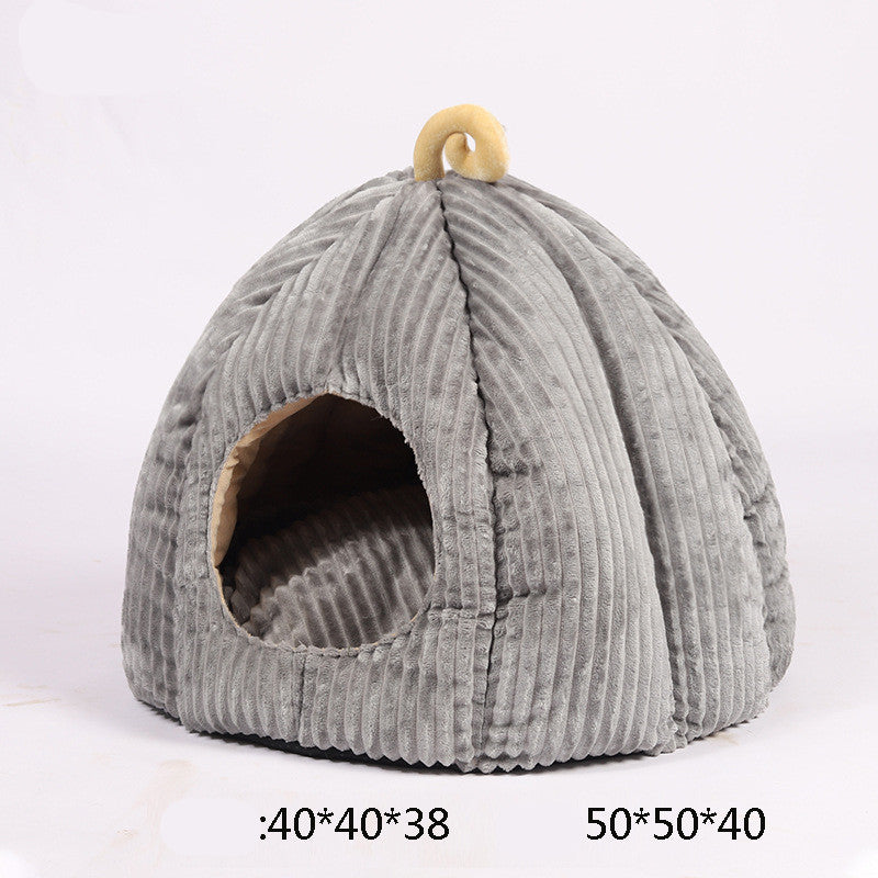 HKM-688467 Deep Sleep Large Removable And Washable Pumpkin Cat Litter