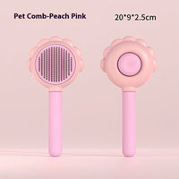 HKM-688851 2-in-1 Self-Cleaning Dog and Cat Brush with Spray Feature for Effortless Grooming and Hair Removal