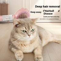 HKM-688851 2-in-1 Self-Cleaning Dog and Cat Brush with Spray Feature for Effortless Grooming and Hair Removal