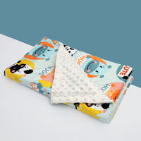 HKM-688851 Flamingo Print Fleece Baby Blanket for Newborns – Soft Flannel and Foam Fleece Stroller Wrap, 75x120cm