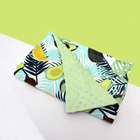 HKM-688851 Flamingo Print Fleece Baby Blanket for Newborns – Soft Flannel and Foam Fleece Stroller Wrap, 75x120cm