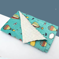 HKM-688851 Flamingo Print Fleece Baby Blanket for Newborns – Soft Flannel and Foam Fleece Stroller Wrap, 75x120cm