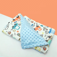 HKM-688851 Flamingo Print Fleece Baby Blanket for Newborns – Soft Flannel and Foam Fleece Stroller Wrap, 75x120cm