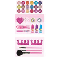 HKM-689043 Girls Real Makeup Kit for Kids - Fun and Creative Playset for Ages 2 to 13