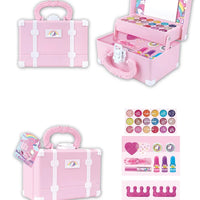 HKM-689043 Girls Real Makeup Kit for Kids - Fun and Creative Playset for Ages 2 to 13
